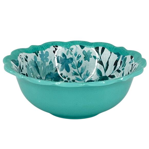 Pioneer Woman Ditsy Painterly Melamine Dip Snack Fruit Dessert Bowls 11oz Set 4 - Picture 7 of 15